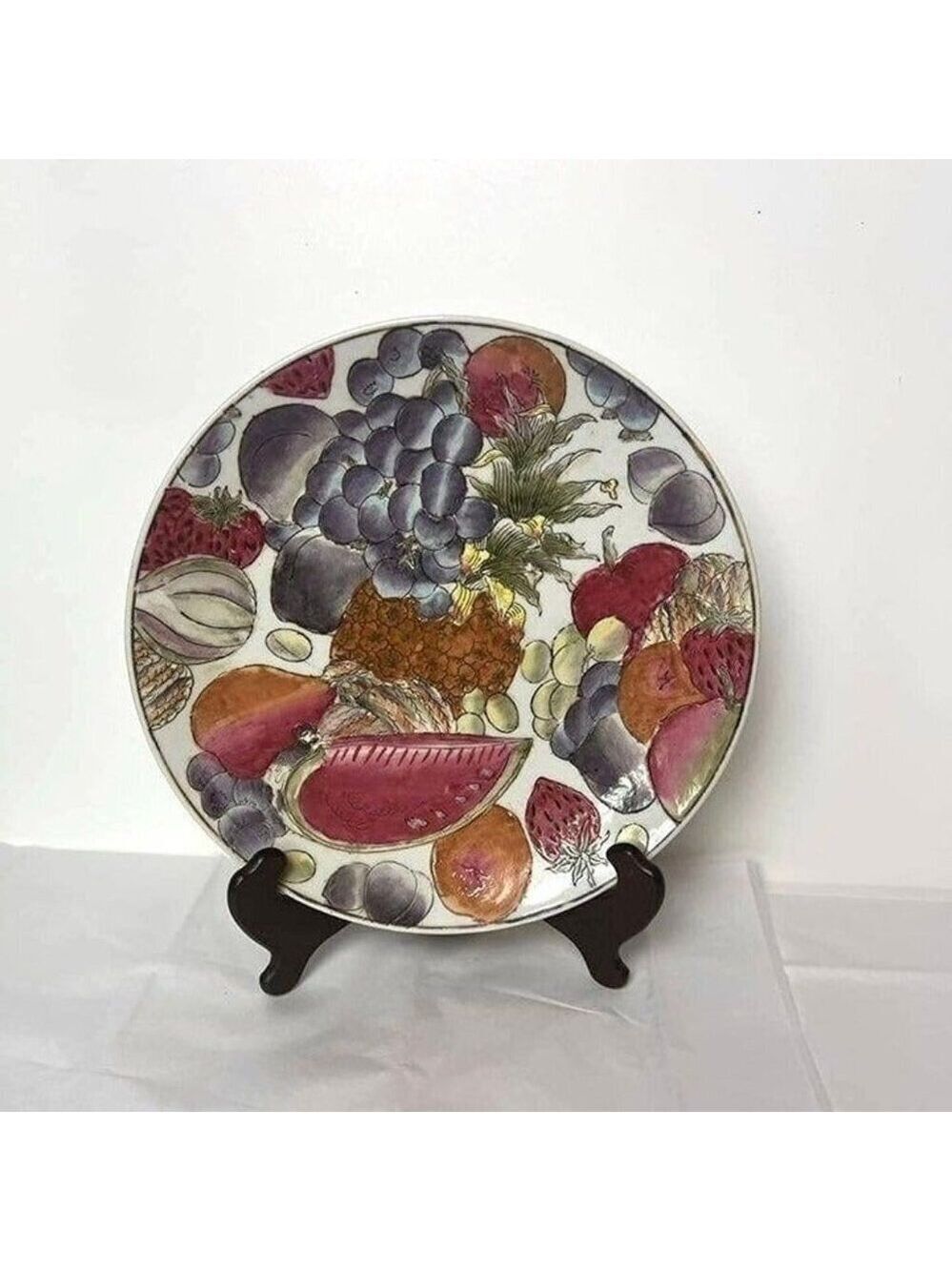 Vintage Porcelain Hand Painted Plate 10 Inch